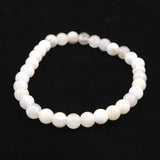 Japanese Natural Quartz AA Grade 6mm Bead Bracelet 9.8g (ID:15807)