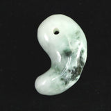 Natural Itoigawa Jadeite Light Green 31mm Magatama 13.04g with Certificate (ID:15823)