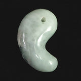 Natural Itoigawa Jadeite Light Green 31mm Magatama 13.04g with Certificate (ID:15823)