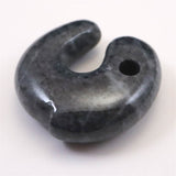 Natural Itoigawa Jadeite Black 30mm Magatama 15.3g with Certificate (ID:15845)