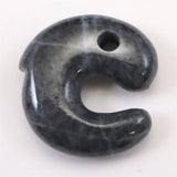 Natural Itoigawa Jadeite Black 30mm Magatama 15.3g with Certificate (ID:15845)