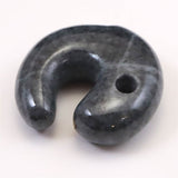 Natural Itoigawa Jadeite Black 30mm Magatama 15.3g with Certificate (ID:15845)