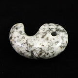 Japanese Natural Kurama Diorite 30mm Magatama 9.2g (ID:15927)