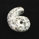 Japanese Natural Kurama Diorite 30mm Magatama 9.2g (ID:15927)