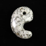 Japanese Natural Kurama Diorite 30mm Magatama 9.2g (ID:15927)