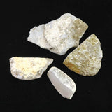 Japanese Natural Chalcedony 40mm Rough Stone Set of 4 86.8g (ID:15987)