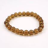 Japanese Natural Smoky Quartz 8mm Bead Bracelet 17.1g (ID:16479)