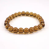 Japanese Natural Smoky Quartz 8mm Bead Bracelet 17.1g (ID:16479)