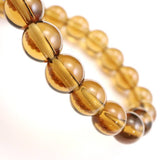 Japanese Natural Smoky Quartz 8mm Bead Bracelet 17.1g (ID:16479)