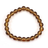 Japanese Natural Smoky Quartz 8mm Bead Bracelet 17.1g (ID:16479)