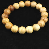 Japanese Natural Koyasan Six Conifer Woods 13mm Bead Bracelet 9.6g (ID:17013)