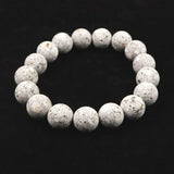 Japanese Natural Io Stone 12mm Bead Bracelet 38.4g (ID:17066)