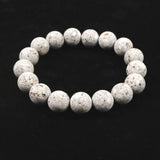 Japanese Natural Io Stone 12mm Bead Bracelet 38.4g (ID:17066)