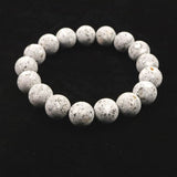 Japanese Natural Io Stone 12mm Bead Bracelet 38.4g (ID:17066)