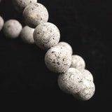 Japanese Natural Io Stone 12mm Bead Bracelet 38.4g (ID:17066)
