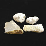 Japanese Natural Chalcedony 40mm Rough Stone Set of 4 82.5g (ID:17358)
