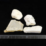 Japanese Natural Chalcedony 40mm Rough Stone Set of 4 82.5g (ID:17358)