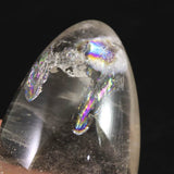 Japanese Natural Quartz Polished Egg Rainbow 70mm 128.8g (ID:18465)