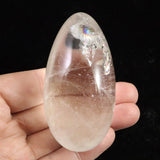 Japanese Natural Quartz Polished Egg Rainbow 70mm 128.8g (ID:18465)