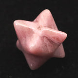Japanese Natural Rhodonite 17mm Star Polyhedron 3.3g (ID:19037)
