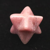 Japanese Natural Rhodonite 17mm Star Polyhedron 3.3g (ID:19037)