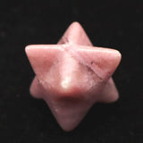 Japanese Natural Rhodonite 17mm Star Polyhedron 3.3g (ID:19037)