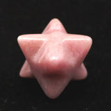 Japanese Natural Rhodonite 17mm Star Polyhedron 3.3g (ID:19037)