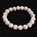 Japanese Natural Red Io Stone 10mm Bead Bracelet 22.5g (ID:19147)