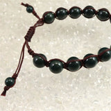Izumo Jasper Stone Grade SA Braided Cord 10mm Bead Bracelet 20.5g (ID:19599)