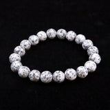 Japanese Natural Angel Snow Lite 10mm Bead Bracelet 26.3g (ID:20046)