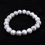 Japanese Natural Angel Snow Lite 10mm Bead Bracelet 26.3g (ID:20046)