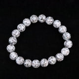 Japanese Natural Angel Snow Lite 10mm Bead Bracelet 26.3g (ID:20046)