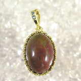 Japanese Natural Yufu Yellow Jasper 18mm Oval Pendanttop 18000g (ID:20171)