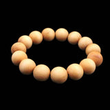 Japanese Natural Izumo Black Pine Wood 15mm Bead Bracelet 19.1g (ID:20686)