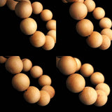Japanese Natural Izumo Black Pine Wood 15mm Bead Bracelet 19.1g (ID:20686)