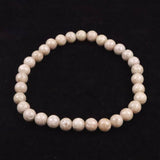 Japanese Natural Ninigi Quartz 6mm Bead Bracelet 10.3g (ID:20709)