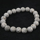 Japanese Natural Io Stone 10mm Bead Bracelet 25.9g (ID:20818)