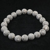 Japanese Natural Io Stone 10mm Bead Bracelet 25.9g (ID:20818)