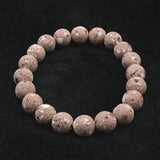 Japanese Natural Red Io Stone 10mm Bead Bracelet 22.4g (ID:21014)