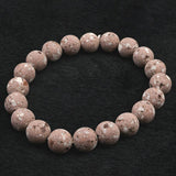 Japanese Natural Red Io Stone 10mm Bead Bracelet 22.4g (ID:21014)