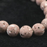 Japanese Natural Red Io Stone 10mm Bead Bracelet 22.4g (ID:21014)