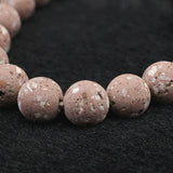 Japanese Natural Red Io Stone 10mm Bead Bracelet 22.4g (ID:21014)