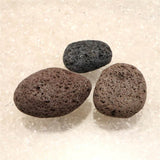 Japanese Natural Mt. Fuji Basalt Lava 58mm Tumbled Stones Set of 3 163g (ID:21175)