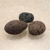 Japanese Natural Mt. Fuji Basalt Lava 58mm Tumbled Stones Set of 3 163g (ID:21175)