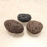 Japanese Natural Mt. Fuji Basalt Lava 58mm Tumbled Stones Set of 3 163g (ID:21175)