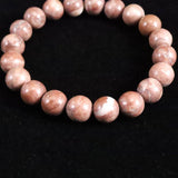 Japanese Natural Red Tosa Sakura 10mm Bead Bracelet 28.3g (ID:21258)
