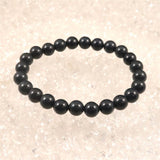 Japanese Natural Kamuikotan Stone ー Blue 8mm Bead Bracelet 19.6g (ID:21294)