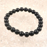 Japanese Natural Kamuikotan Stone ー Blue 8mm Bead Bracelet 19.6g (ID:21294)