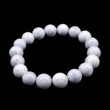 Natural Itoigawa Jadeite Lavender 11.5mm Bead Bracelet 45.1g with Certificate (ID:21765)