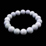 Natural Itoigawa Jadeite Lavender 11.5mm Bead Bracelet 45.1g with Certificate (ID:21765)